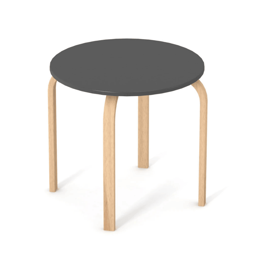 Dětský stolek Zukko Gekko Kids, Tmavě šedá / Přírodní buk